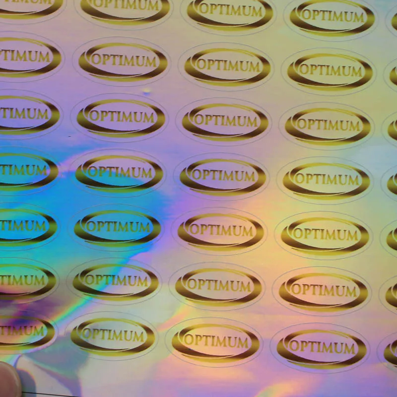 Виниловая голограмма на заказ печатная бутылка защитная этикетка наклейка