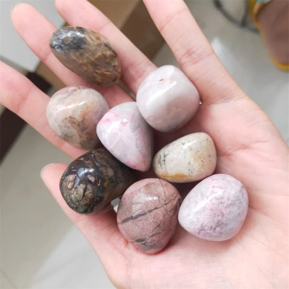 Натуральный розовый камень Кристальный кварц разбитый гравий прозрачный для