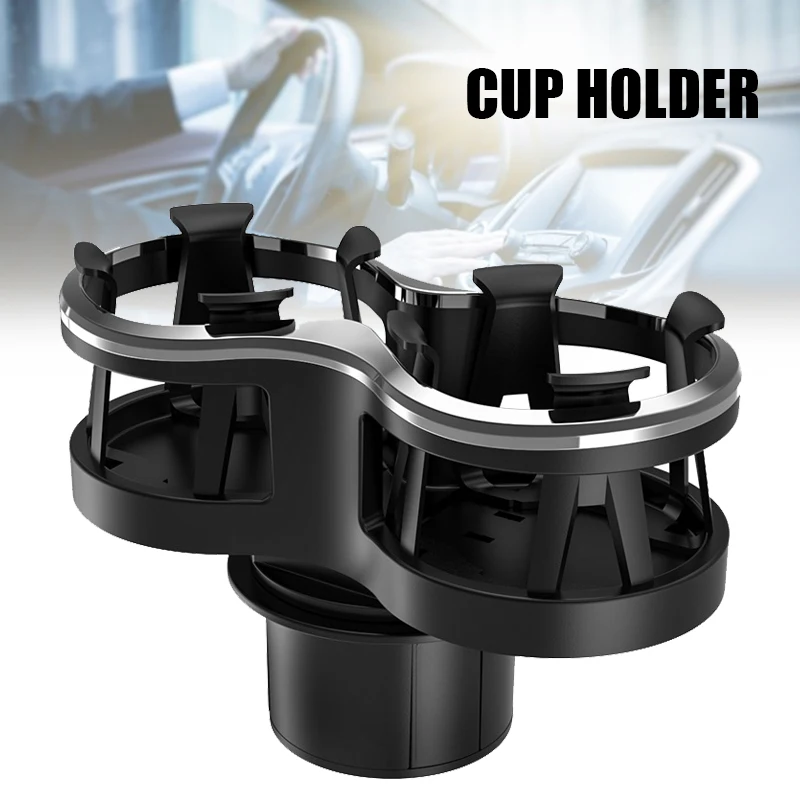 

Water Beverage Cup Holder Vehicle Mount Plastic Dual Hole Drink Bottle Portable Cup Stand Car Accessories Автомобильные Товары