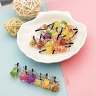 10 шт. Apple винограда напитков Подвески 3D мини фрукты из смолы бутылки пить Подвески Fit Браслет серьги ювелирных изделий DIY аксессуары ручной работы