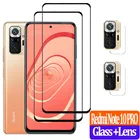 закаленное стекло RedmiNote10 PRO защита экрана Защитная пленка для камеры Переднее стекло редми ноут 10s 10 5G защитная стекло