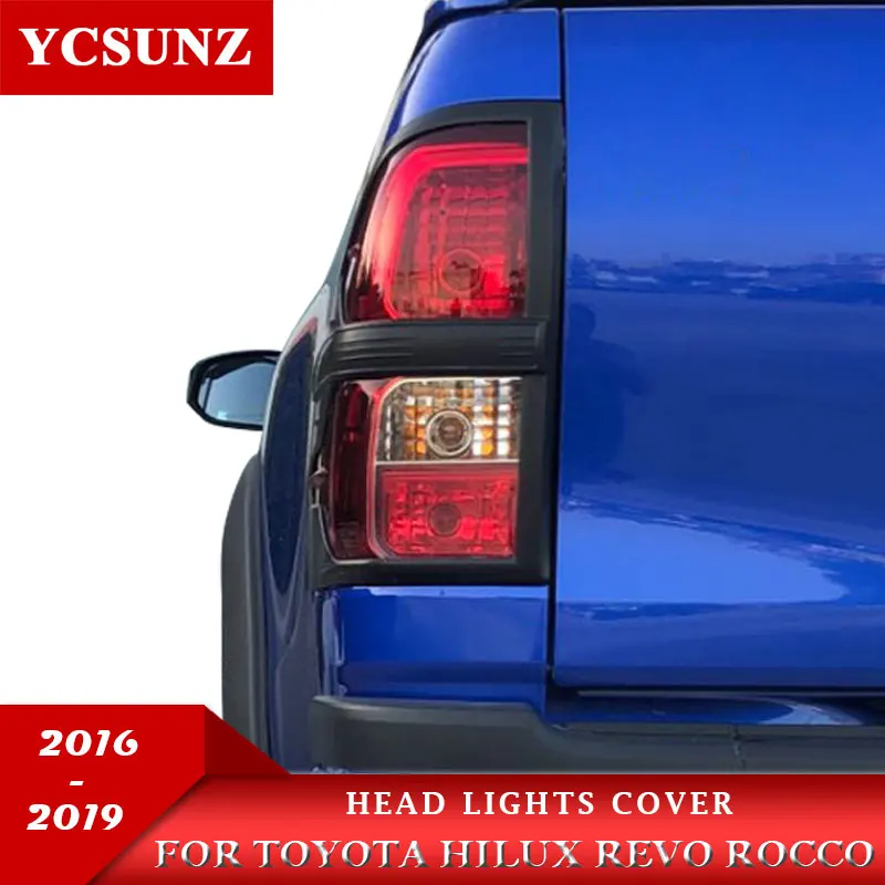 Задний светильник Накладка для Toyota Hilux Revo Rocco 2016 2017 2018 2019 ABS черный цвет|Абажуры| |