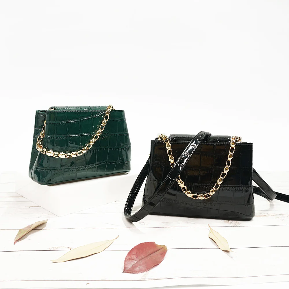 

Top Quality Luxury Brand 2021 New Fashion Stone Pattern Chain Female Bag Casual Lady Shoulder Messenger Handbag Sac A Main Femme
