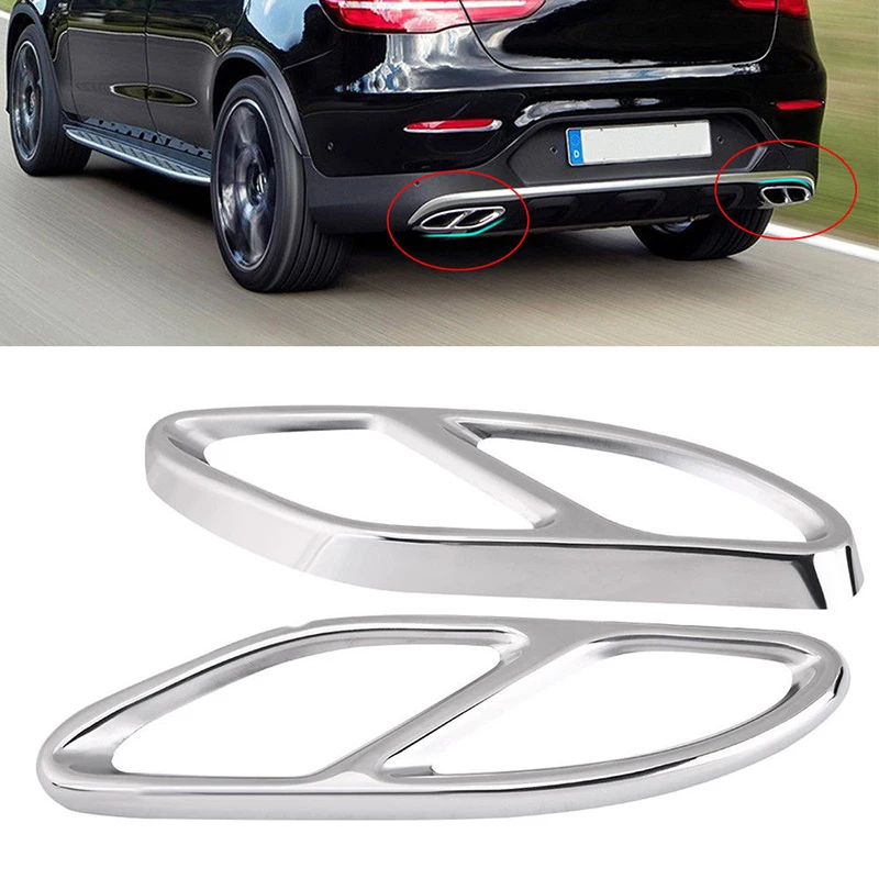 Выхлопные трубы крышка для Mercedes A B C E GLC W205 Coupe W212 W246 W213 W176 Новый|Выхлопной