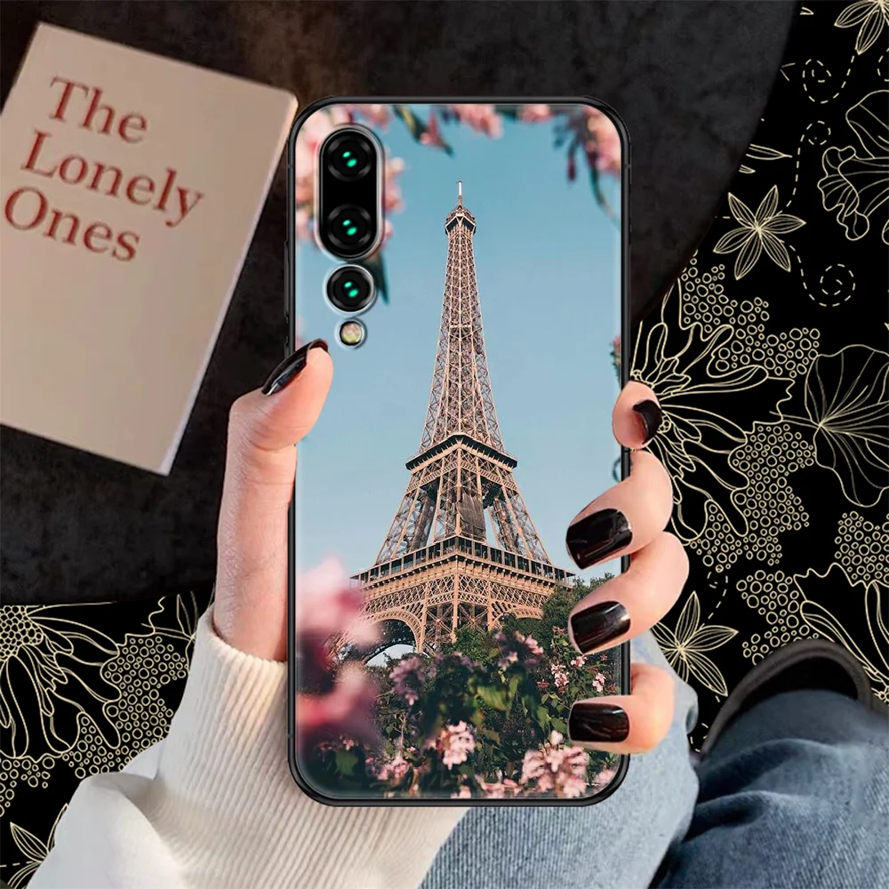 Чехол для телефона с Эйфелевой башней Парижа Huawei P Mate P10 P20 P30 P40 10 20 Smart Z Pro Lite 2019