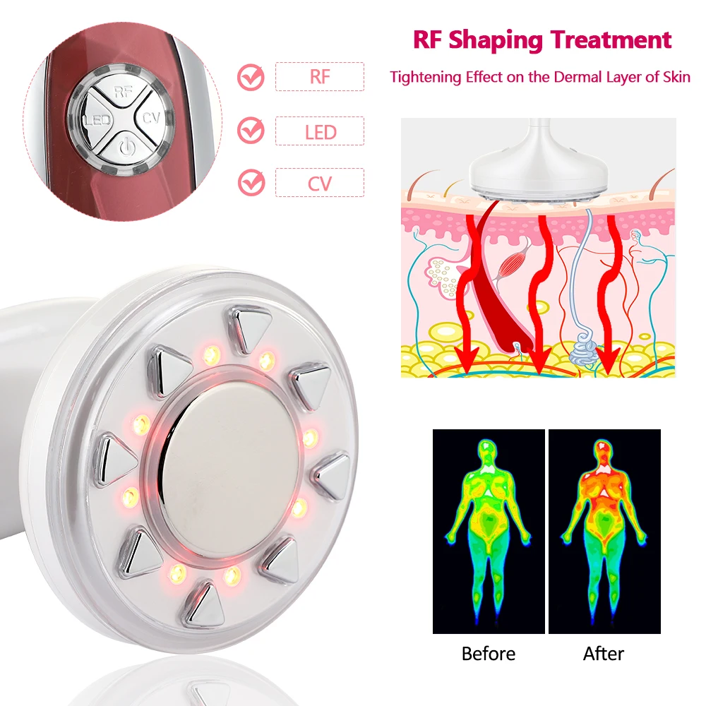 Goede Rf Cavitatie Ultrasone Afslanken Massager 3D Body Vormgeven Led Fat Burner Anti Cellulite Verstevigende Apparaat Gewichtsverlies Beauty Tool