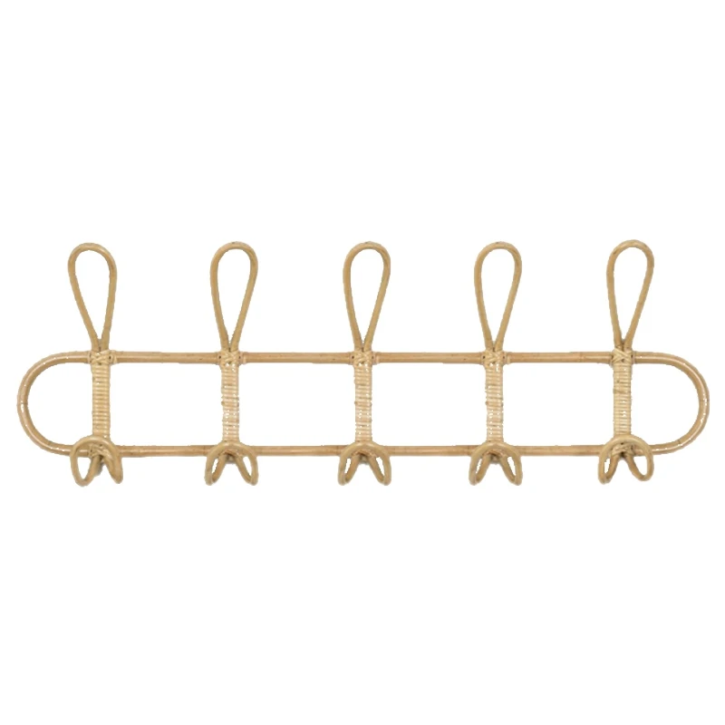 Nordic Винтаж ротана Muur для ключей) Kleding мотыгой Opknoping Haak хаак Вешалки Voor дома