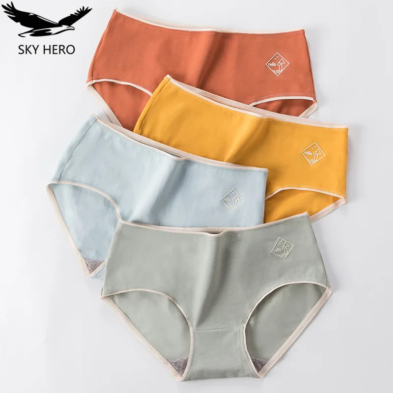 3 шт. женские хлопковые трусы сексуальное нижнее белье бесшовные размера плюс M