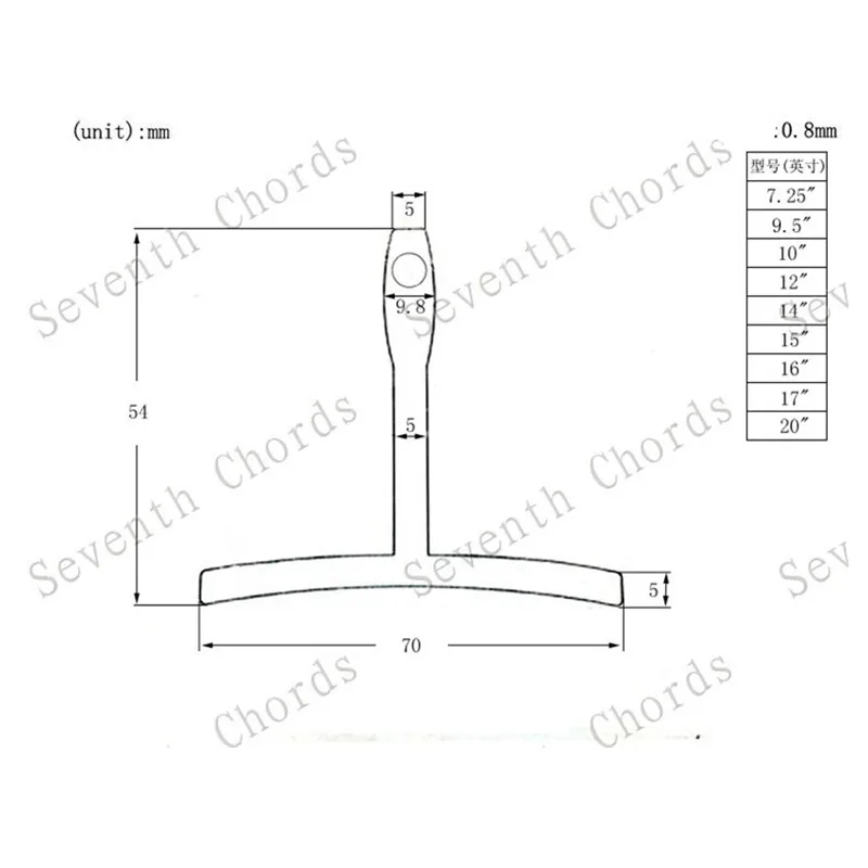 Набор 9 шт. в форме бас гитары гриф гавайской проволочного провода установки