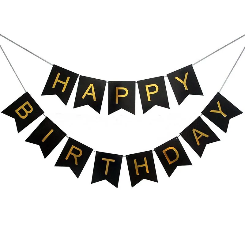 

HAPPY BIRTHDAY Letter Bunting Banner String Flags Party Decoration Party Baby Shower Decoration Bunting Garland Flags