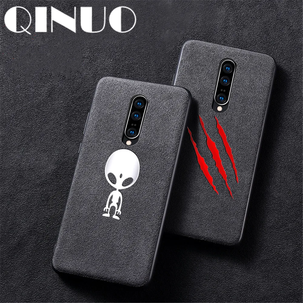 Роскошный противоударный замшевый чехол QINUO с волшебным черепом для OnePlus 7 8 Pro 7Pro 7T