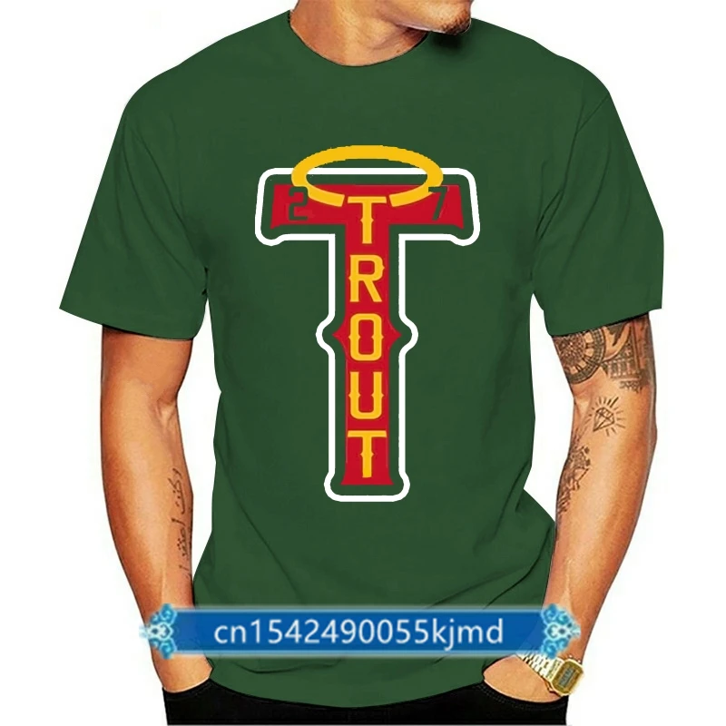 

Mike Trout Los Angeles Anaheim Angels Trout LOGO Jersey T-shirt S-5XL