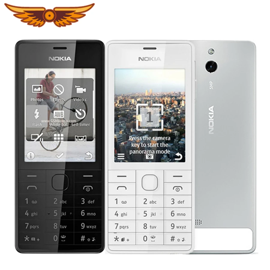 Разблокированный сотовый телефон Nokia 515 оригинальный 2 4 дюйма 5 МП 1200 мАч