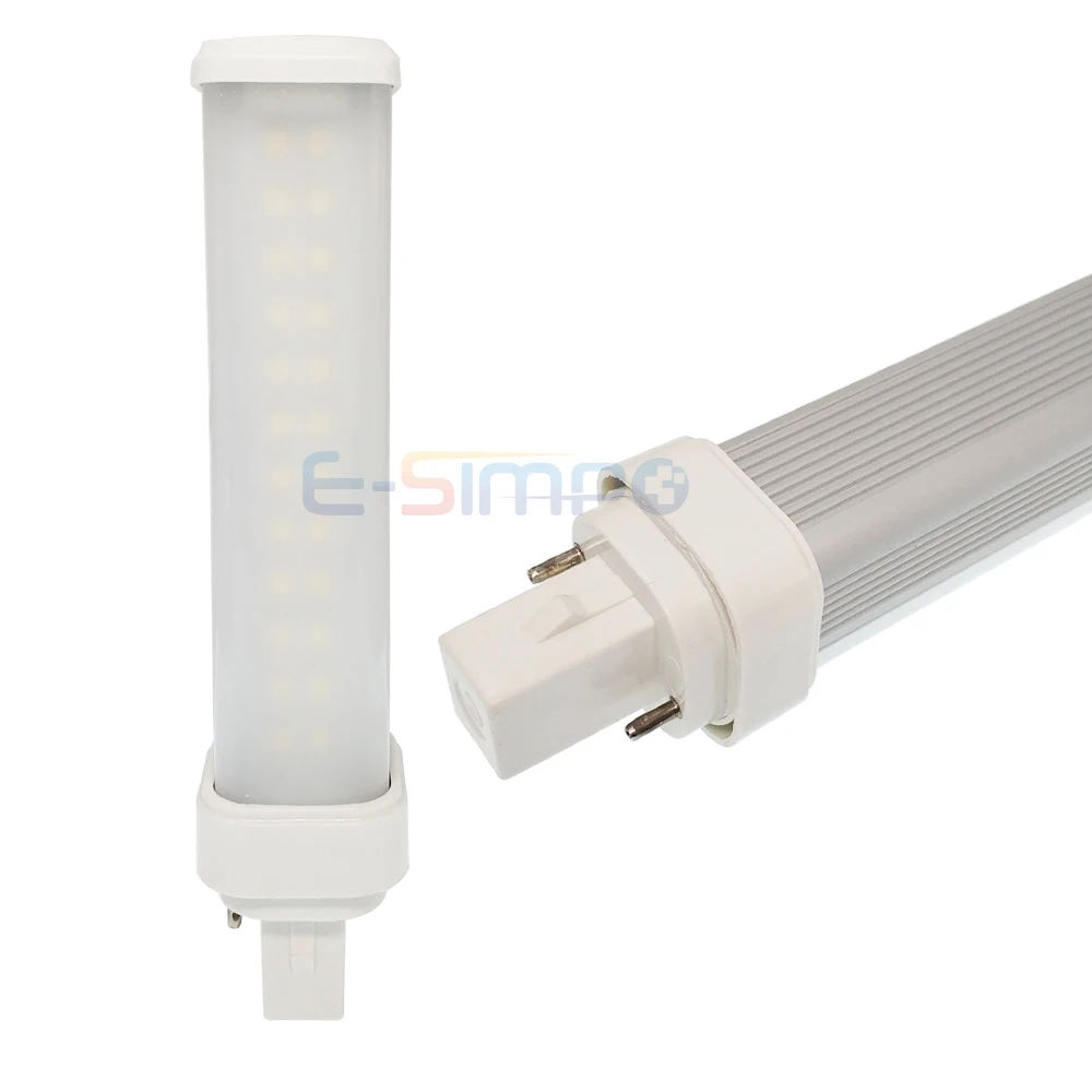 5 шт. CFL замена g24 Светодиодные g24d-1 G24d-3 g24q-2 g24q-4 AC85-300V led pl лампа реальная мощность 9 Вт 11 Вт SMD 2835 светильники лампы