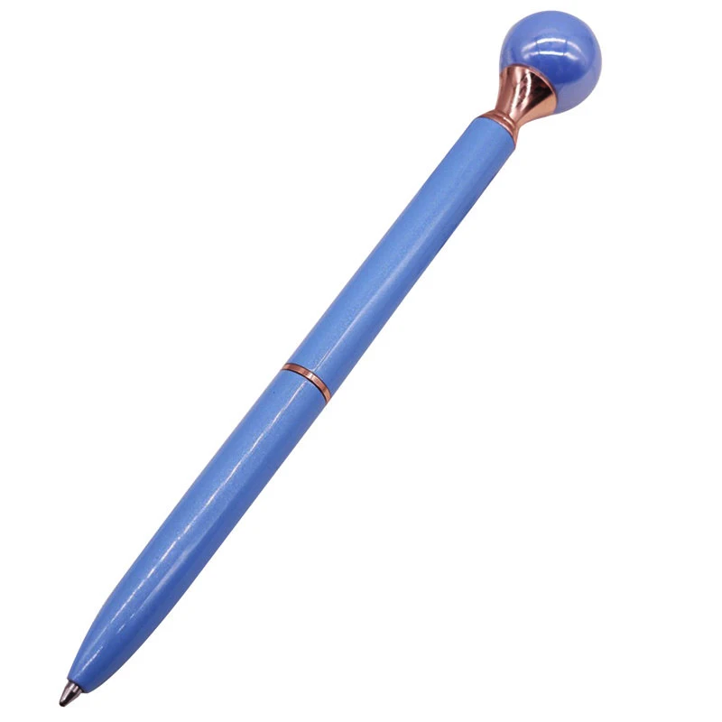 dark blue pole 1 шт перламутровая ручка 0,7 мм шариковая ручка студент, школа, офис ручка для письма металлическая ручка для подарка - Цвет: dark blue pole