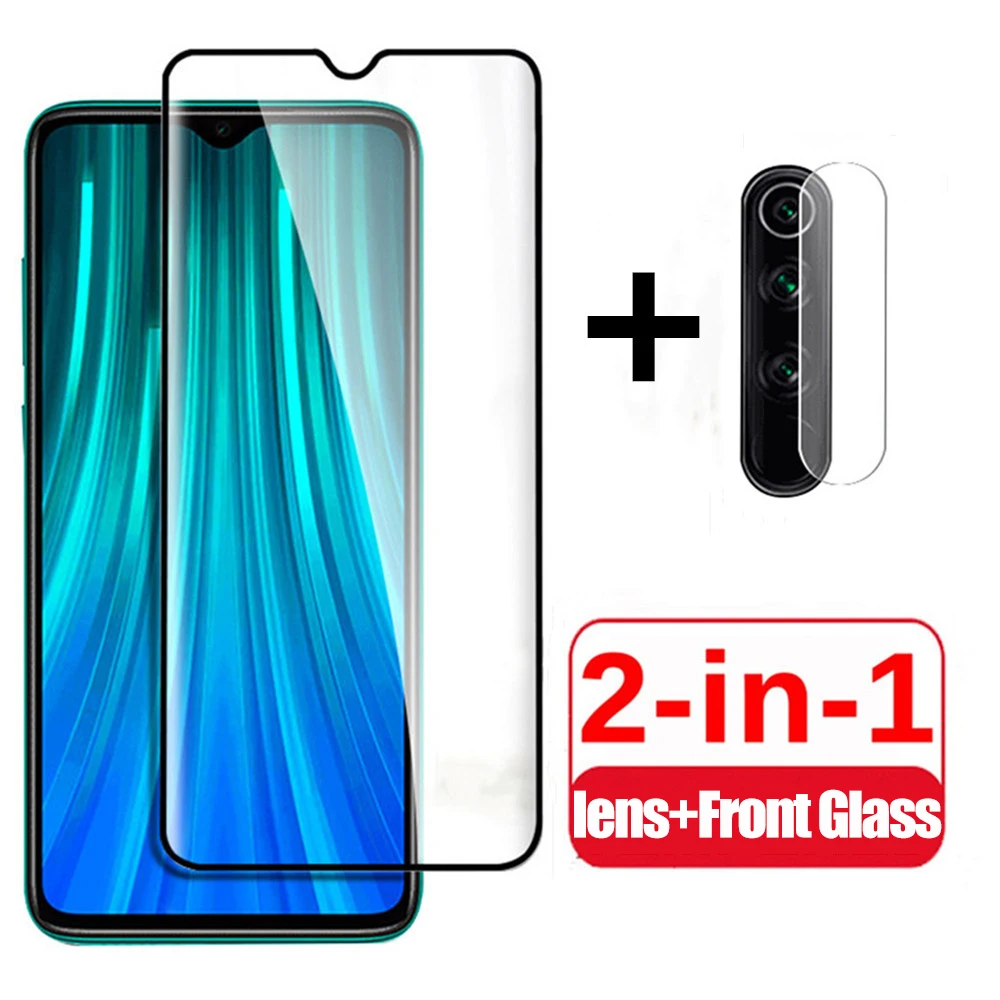 Закаленное стекло 2 в 1 для камеры xiaomi redmi note 8 pro Защитное экрана xiomi note8 защитная