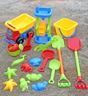 Пляжные Игрушки для песка, 15 шт. в комплекте, Детская летняя Лопата для копания песка, Пескоструйный бокс, инструмент для пескоструйной обработки