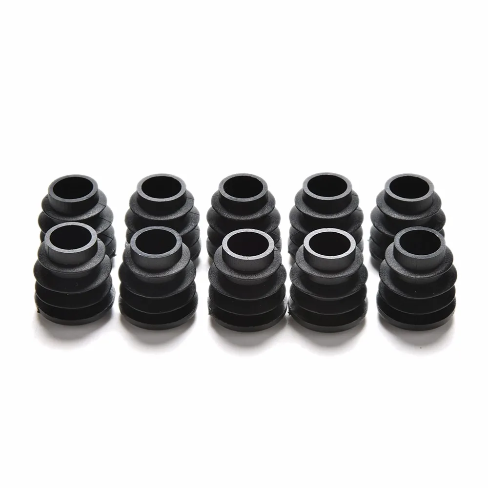 10Pcs/lot Plastic Furniture Leg Plug Blanking End Cap Bung For Round Pipe Tube Out Diameter: 16/19/22/25/28/30/32/35mm