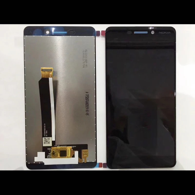 ЖК-дисплей 5 '𧪪 +++ с дигитайзером для Nokia 6 1 TA-1043 TA-1045 TA-1050 TA-1054 TA-1068 сенсорным