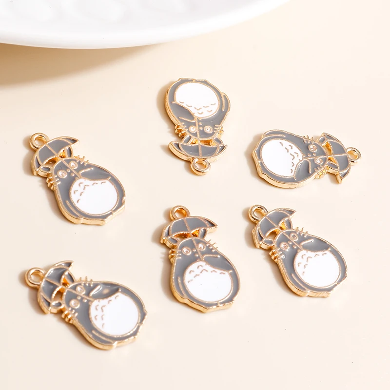 10 шт. 13*22 мм мультфильм эмаль шиншиллы Подвески для изготовления ювелирных