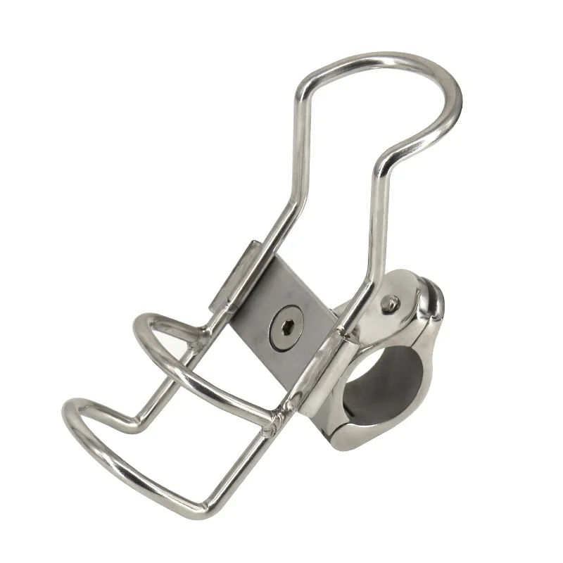 

Marine Grade Stainless Steel fishing rod rack holder pole bracket support clamp on rail mount 24 or 30mm boat Accessories