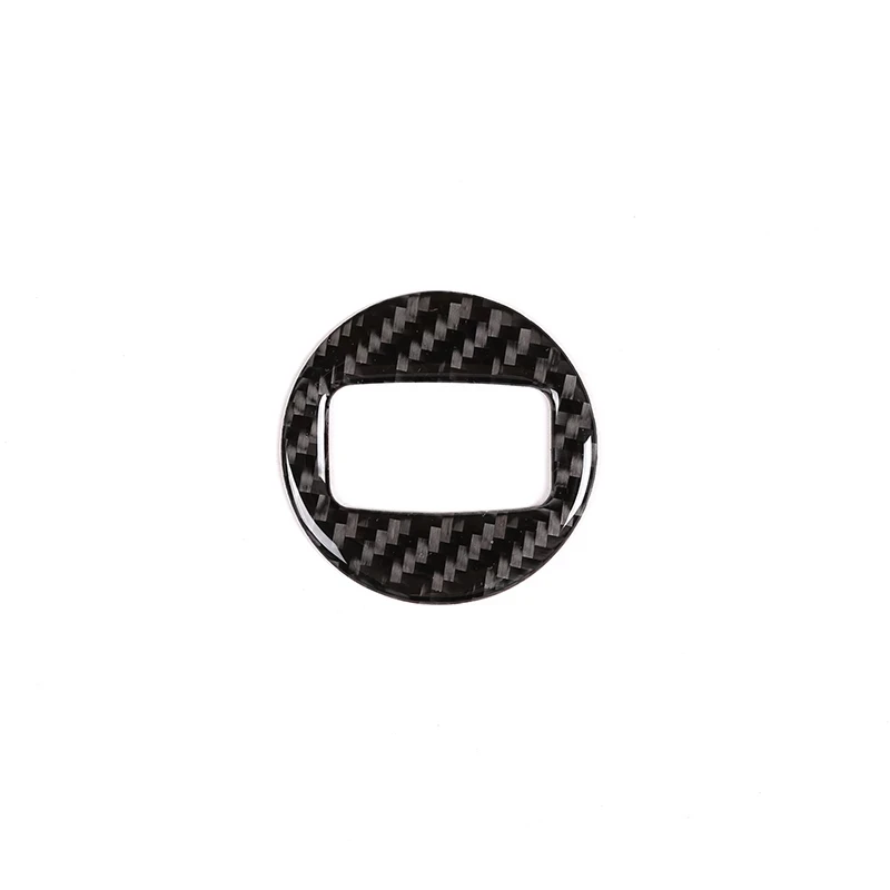 Интерьерная наклейка из АБС углеродного волокна Стайлинг автомобиля кольцо с