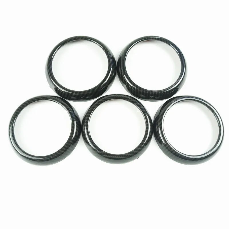 ABS углеродное волокно стиль кондиционера выпускное кольцо отделка 5 шт. для Mercedes