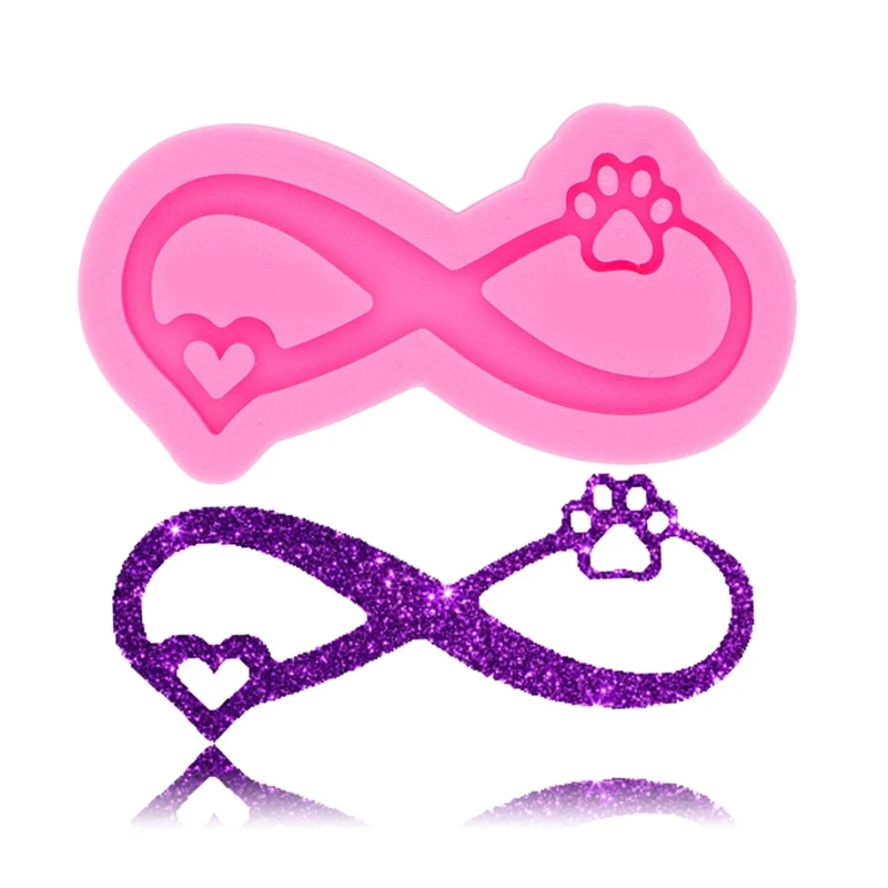 

Любовь медведь лента брелок с изображением лап эпоксидная смола, форма ожерелье кулон силиконовая форма