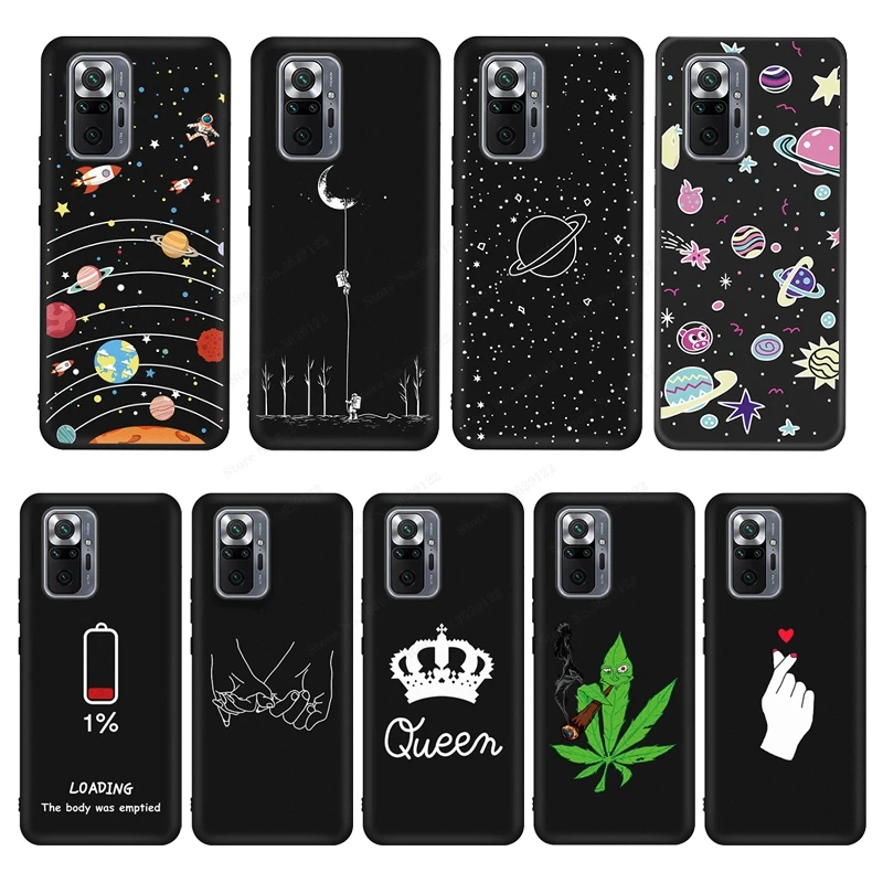 

Soft Silicone Case For Xiaomi Redmi Note 10 Pro Case For Redmi Note 10 Pro Max Cover Matte Coque For Redmi Note 10 Pro 10S Funda