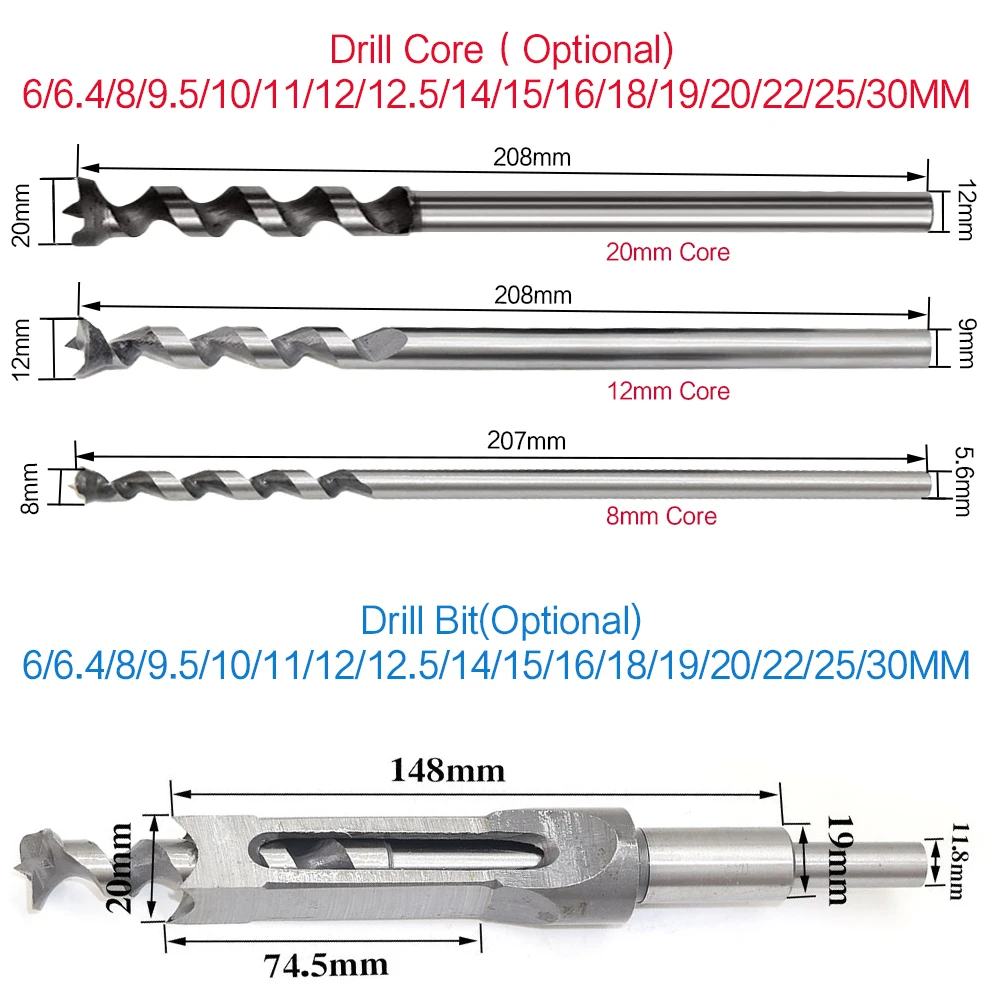 HSS сверла по металлу квадратный земельный шнек сверлы врезное долото керна