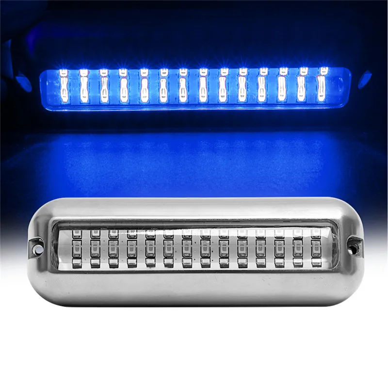 42LED 80 Вт 538LM Нержавеющая сталь лодка транца светильник подводный понтон морской