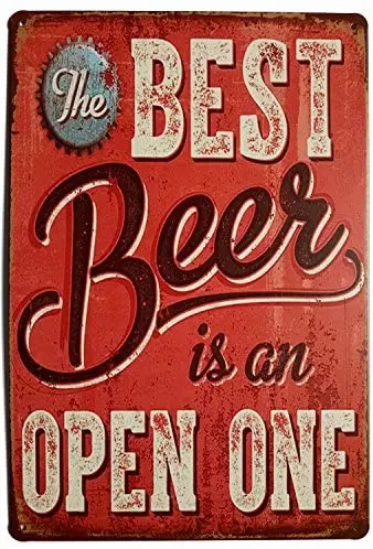 

Cinema Metal Sign The Best Beer Retro Fun Home Decor Sign Retro Metal Bar Poster Cafe Bistro Wall Decoration 8 X 12 Inches