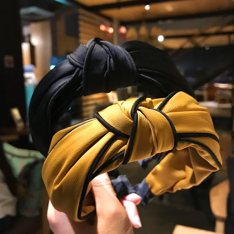 

Headbands For Girls Simple Solid Cloth Hairbands Fashion Women Girls Hairbands Vintagecross Bandage HairBands Hair Accessories
