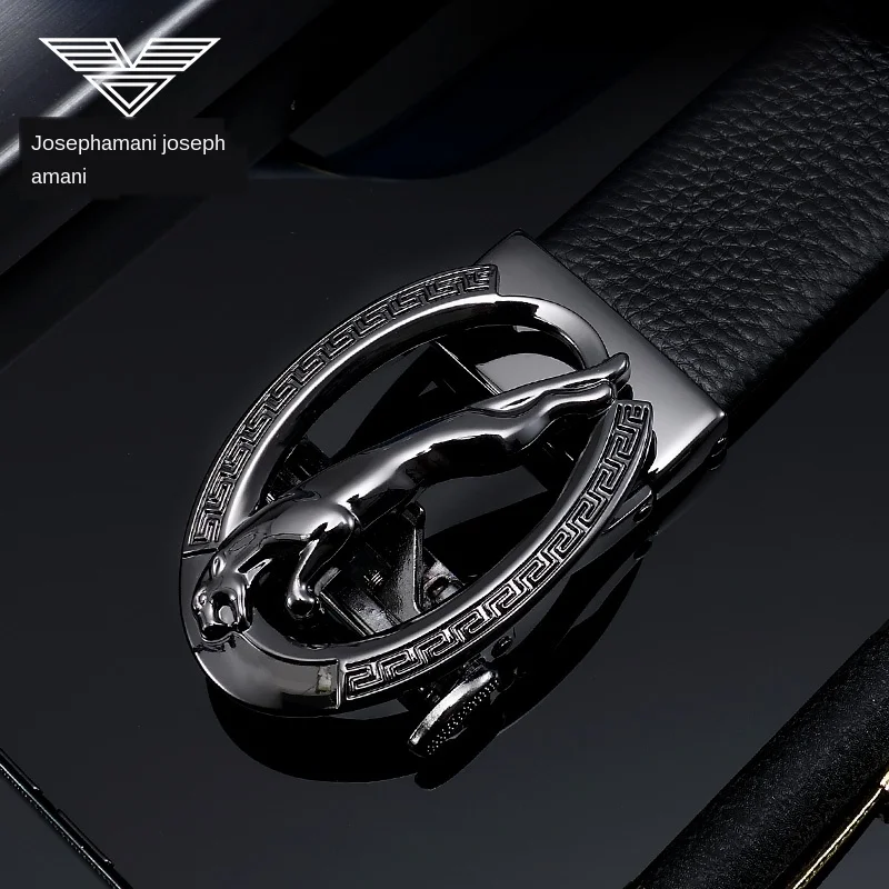 

men's belts leather automatic buckle belts men's pure cowhide brand belts men's products