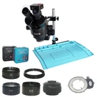 1080P 38MP V8 2K HD цифровая USB микроскопическая камера 3.5X-90X Тринокулярный мультифокальный стерео микроскоп промышленный паяльный инструмент