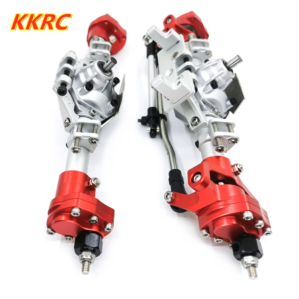 

Aluminum CNC Anodized Front Rear Portal Axle for 1/10 RC Crawler Car Axial SCX10 II 90046 90047