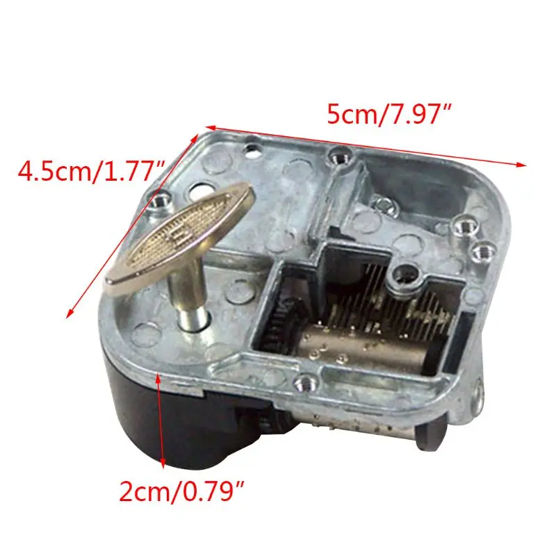 

8 Tones Music Box Movement Mechanical Clockwork DIY Windup Rotate Musical Castle in the Sky Birthday Gift