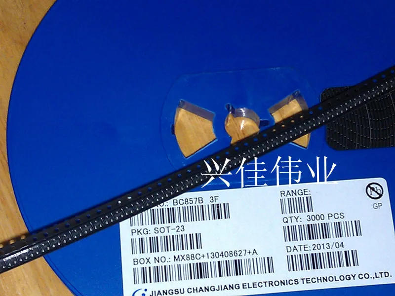 

Original 100pcs/ BC857B 3F 0.1A/45V SOT23