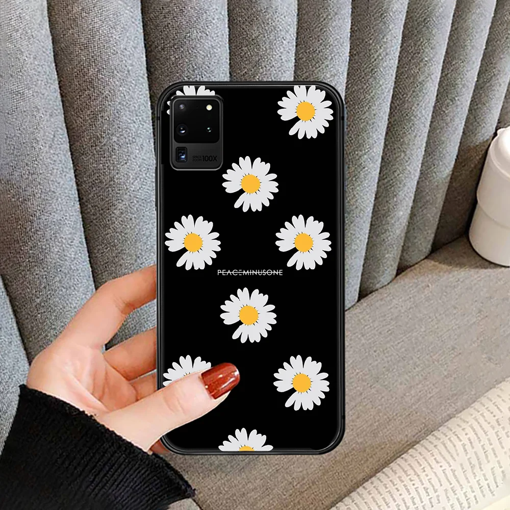 

G dragon peaceminusone flower Phone Case Cover For For SamSung Galaxy S Note 7 8 9 10 20 Uitra Plus E Lite Black black Bumper