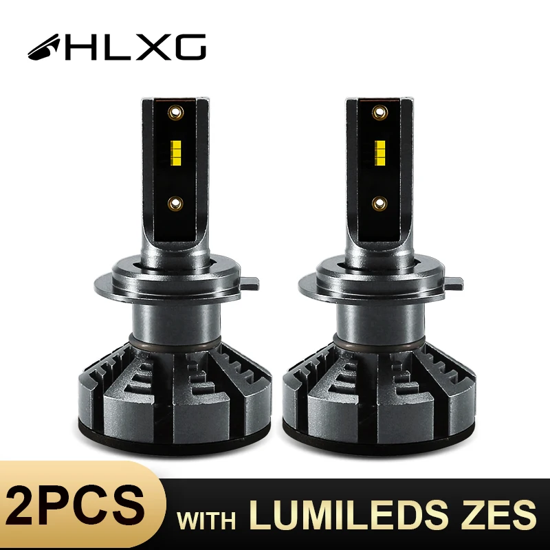 Hlxg 2 шт. 360 градусов H7 Led 4300K 5000K с Lumileds ZES LED лампада лампа противотуманная 12000LM 6500K 72