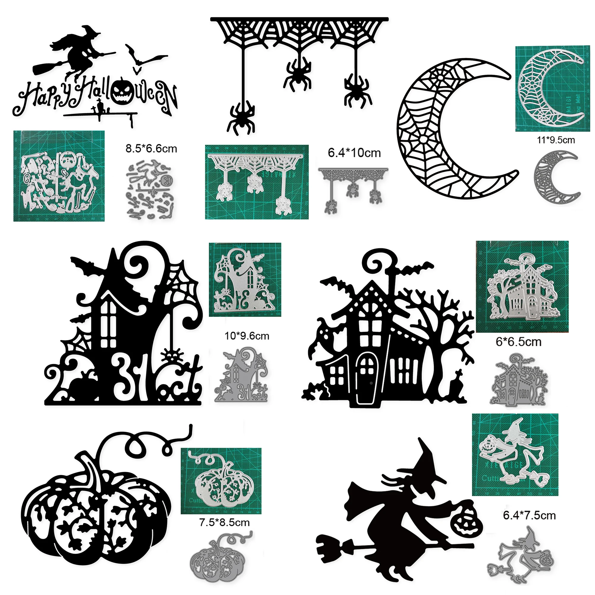 Тыква Звезда Луна летучая мышь ведьма Счастливого Хэллоуина 2021 Новая