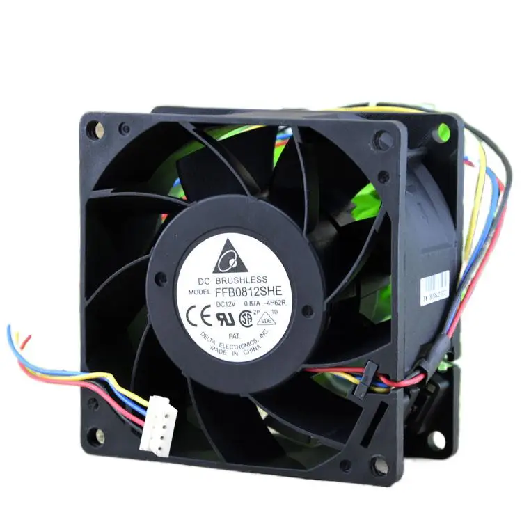

Delta 8038 8 Centimeter 12v0.87a Double Ball Four-Wire PWM Temperature Control Fan Ffb0812she
