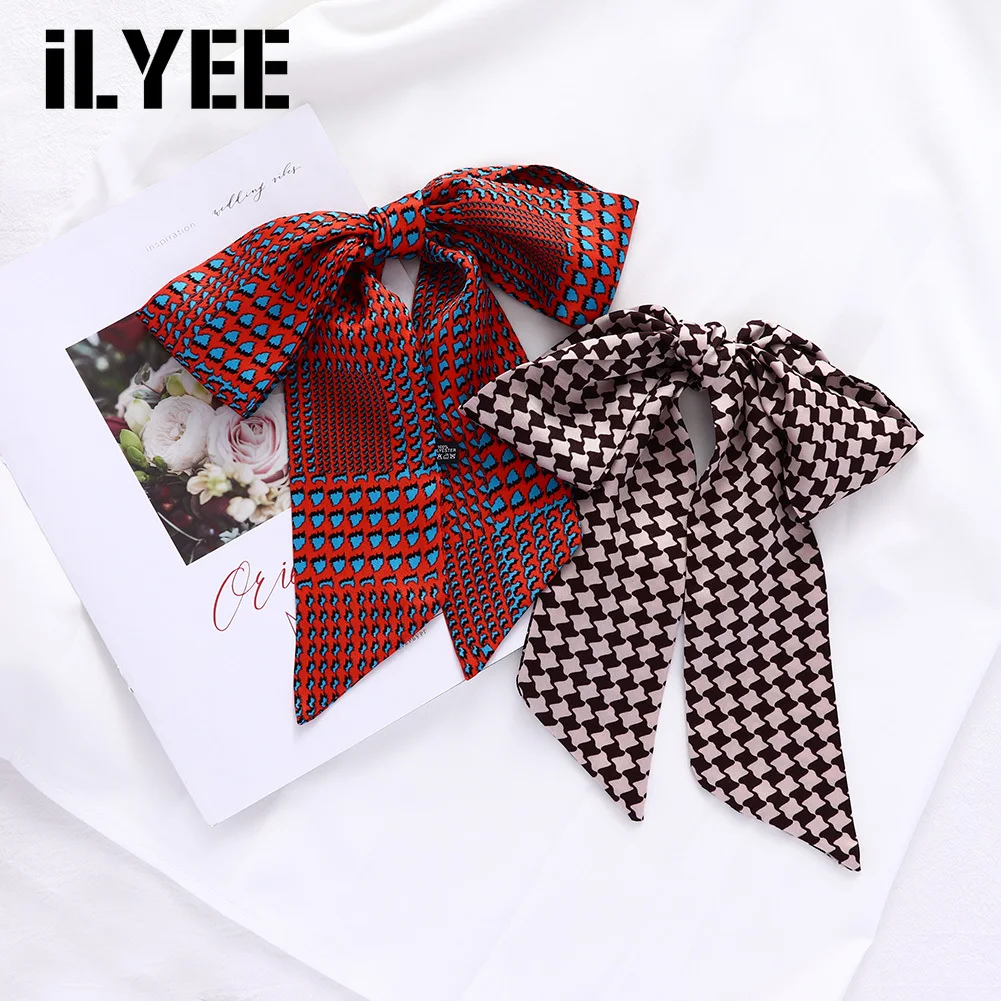 ILYEE 2021 новые красные шлепки из натурального шелка коричневого цвета в клетку