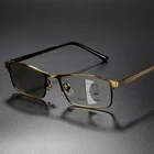 Обесцвечивающие фотохромные прогрессивные Мультифокальные очки для чтения мужские анти-синие пресбиопические очки полимерные пружинные петли Gafas 1,50