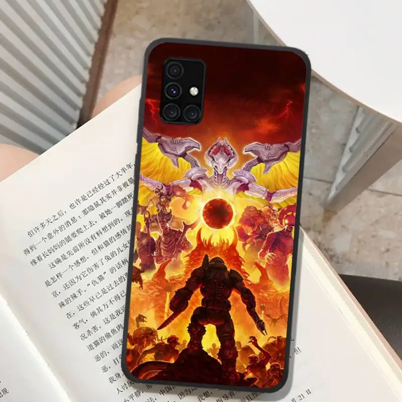 

skull game Doom Painted Phone Case for Samsung A91 01 10S 11 20 21 31 40 50 70 71 80 A2 CORE A10