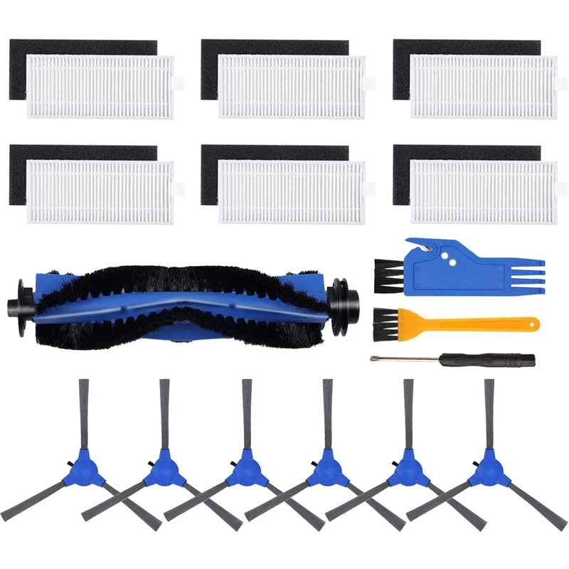 

16 Pcs Replacement Parts Accessories Kit for Eufy RoboVac 11S 30 Vacuum Filters Side Brushes Filter Roller Brush Guard