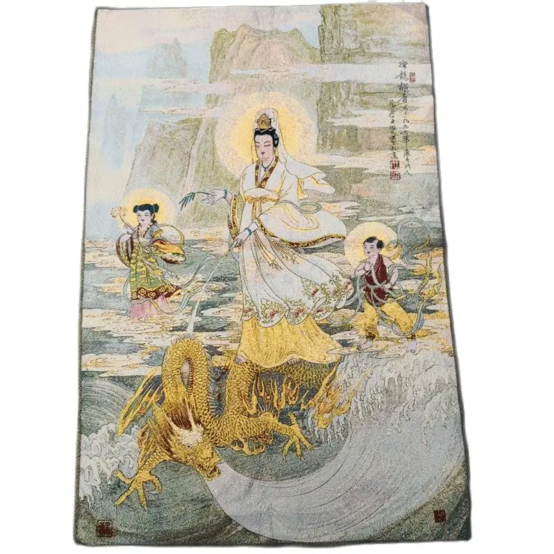 

Китайская вышивка танка шелковая картина ручной работы