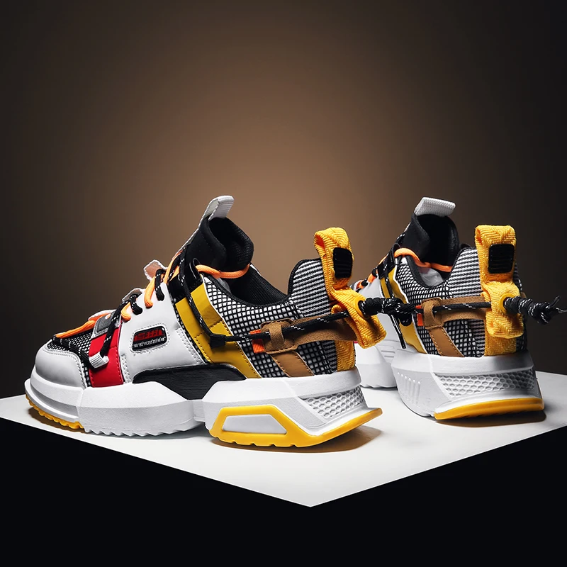 Мужские брендовые кроссовки Bomlight модная повседневная кожаная обувь высокого