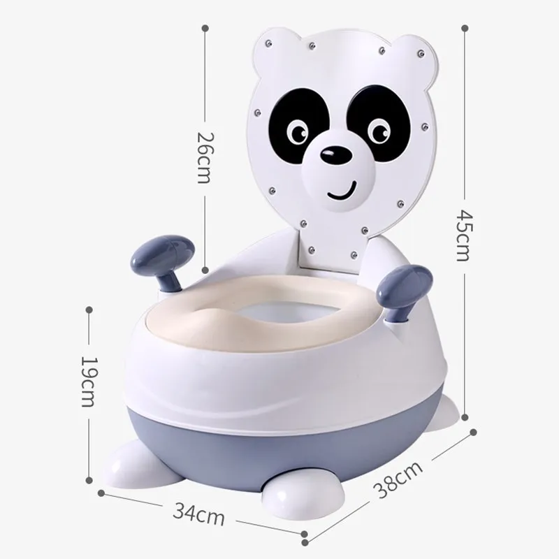 Портативный Детский горшок с изображением панды детский тренировочный милый