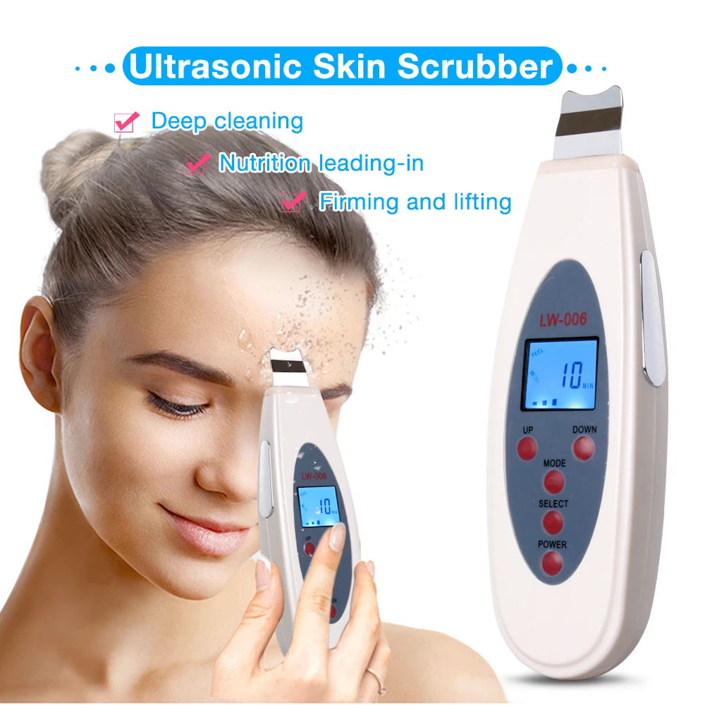

Hand Hold Ultrasonic Face Cleaner Microcurrent Ultrasonic Skin Scrubber